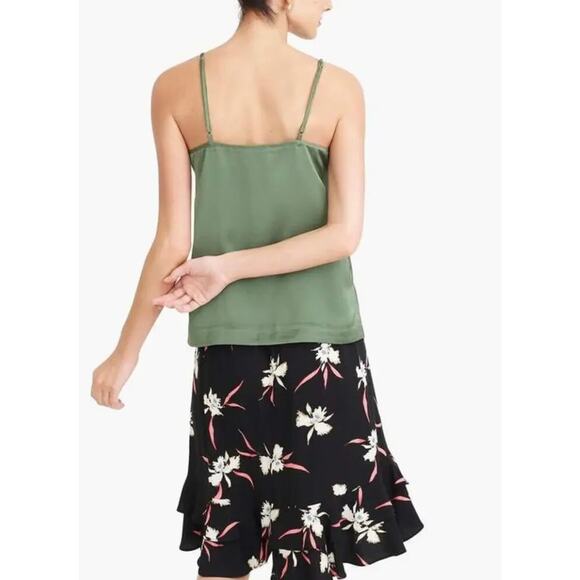 New Jcrew Skirt Xs Black Floral Print Ruffle Pull On - Picture 4 of 8